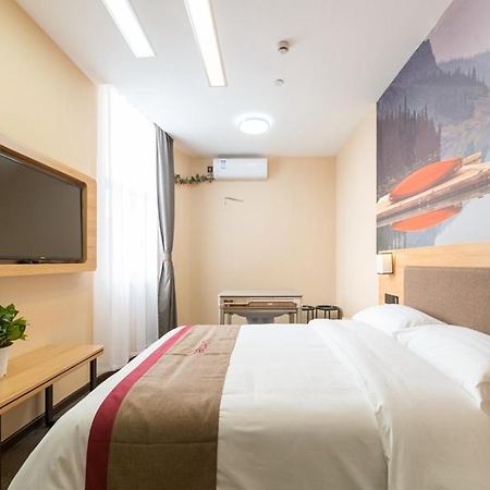 Thank Inn Chain Hotel Shanghai Songjiang District Yongfeng Road Store Exterior foto