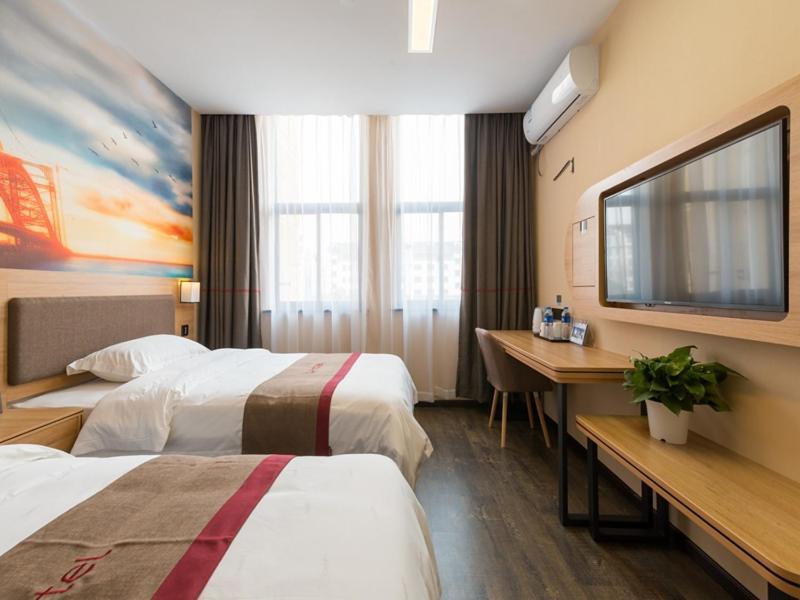 Thank Inn Chain Hotel Shanghai Songjiang District Yongfeng Road Store Exterior foto