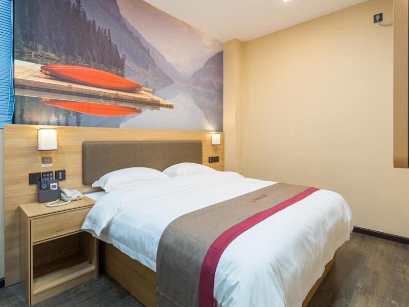 Thank Inn Chain Hotel Shanghai Songjiang District Yongfeng Road Store Exterior foto